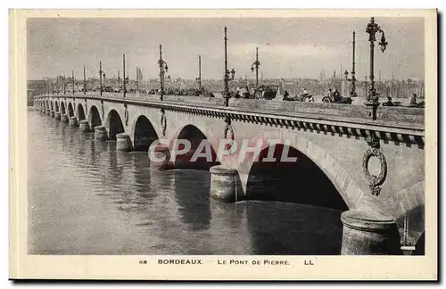 Bordeaux Cartes postales Le pont de pierre