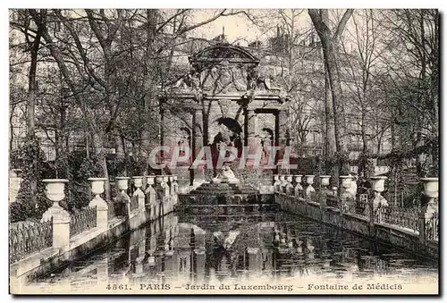 Paris Ansichtskarte AK Jardin du Luxembourg Fontaine de Medicis