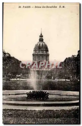 Paris Ansichtskarte AK Dome des Invalides