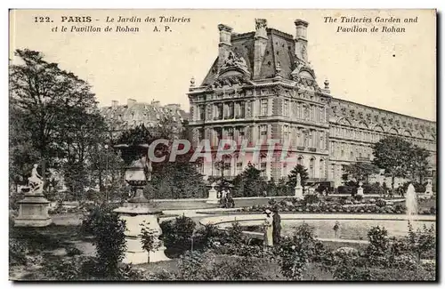 Paris Ansichtskarte AK Le jardin des Tuileries et le pavillon de Rohan