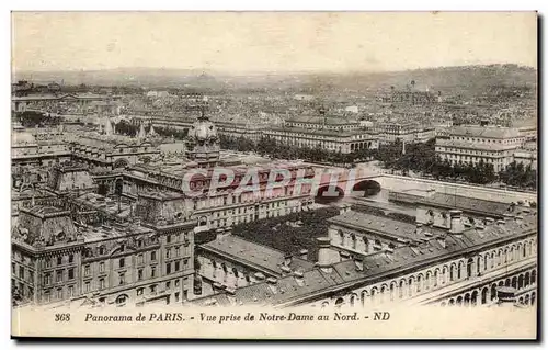 Paris Ansichtskarte AK Panorama Vue prise de Notre DAme au nord