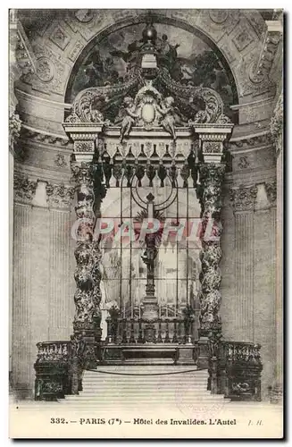 Paris Cartes postales Hotel des Invalides L'autel