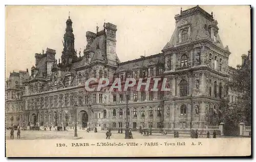 Paris Cartes postales Hotel de ville