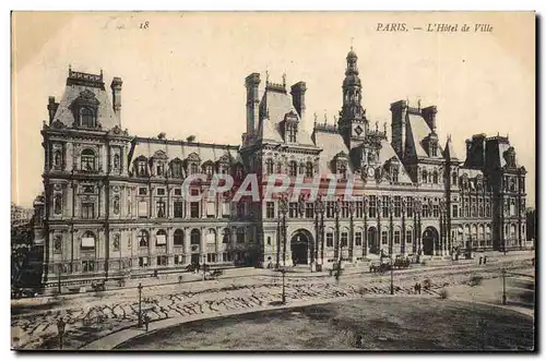 Paris Cartes postales Hotel de ville