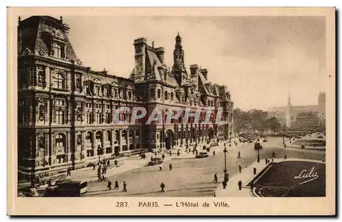 Paris Cartes postales Hotel de ville