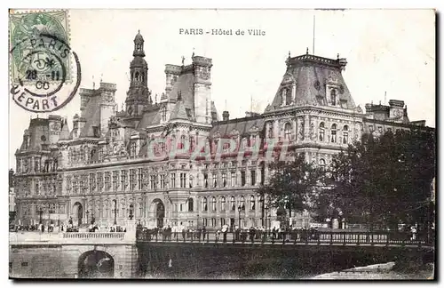 Paris Cartes postales Hotel de ville