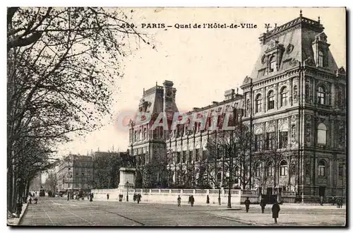 Paris Ansichtskarte AK Quai de l&#39Hotel de ville