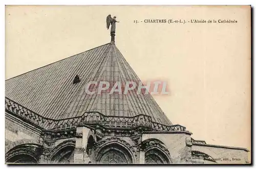 Cartes postales CAthedrale de Chartres l&#39abside