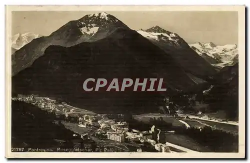 Suisse Cartes postales Pontresina Roseggletoscher Piz Palu