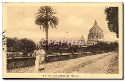 Italie Italia SS Pio X nei giardini del Vaticano (pape pope roma)