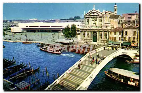 italie Italia Venezia Venise Ansichtskarte AK Pont des Scalzi et gare