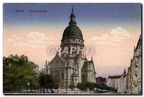 Allemagne Mainz Ansichtskarte AK Christuskirche