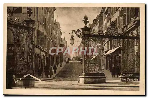 Nancy Cartes postales Rue Gambetta