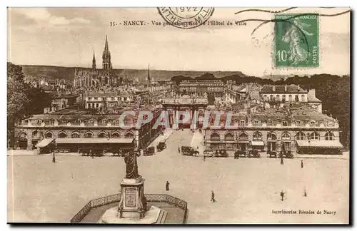 Nancy Cartes postales Vue generale prise de l&#39hotel de ville