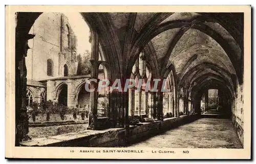 Cartes postales Abbaye de Saint Wandrille Le cloitre