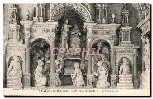 Cartes postales Abbaye des benedictins de Solesmes l&#39assomption