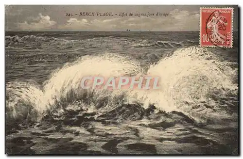 Beck Cartes postales Effet de vagues jour d&#39orage