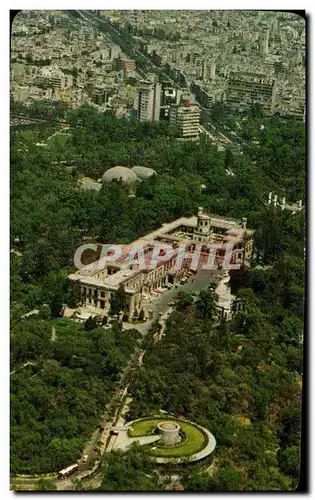 Mexique Mexico Moderne Karte Vista aerea del catillo de Chapultepec