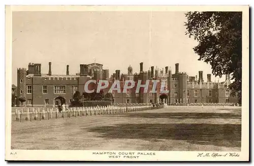 Grande Bretagne Hampton Court Palace Cartes postales West front