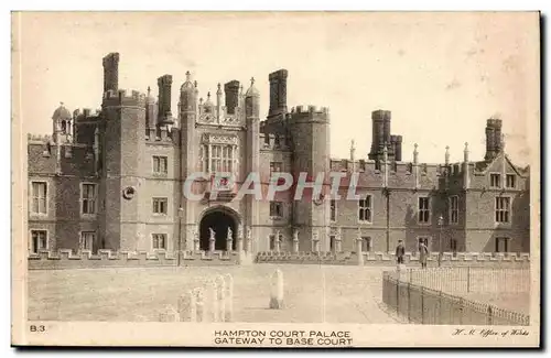 Grande Bretagne Hampton Court Palace Cartes postales Gateway to base court