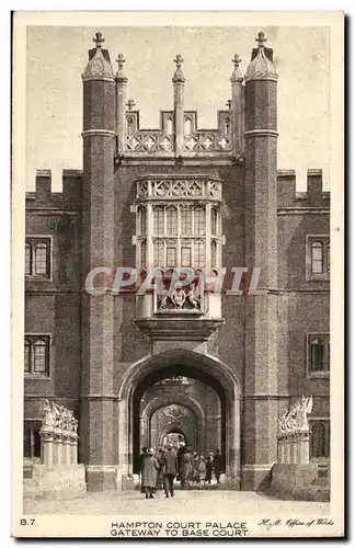 Grande Bretagne Hampton Court Palace Cartes postales Gateway to base court