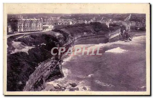 Biarritz Ansichtskarte AK Vue d&#39ensemble Les falaises