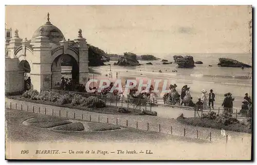 Biarritz Ansichtskarte AK Un coin de la plage