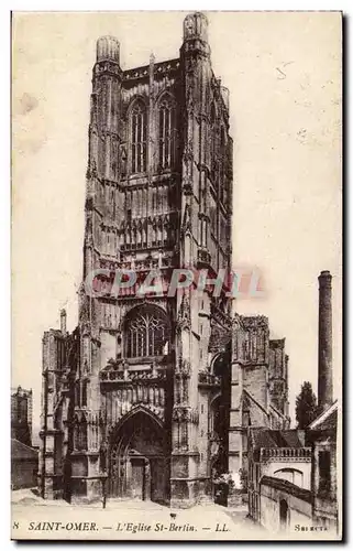 Saint Omer Cartes postales L'eglise St Bertin
