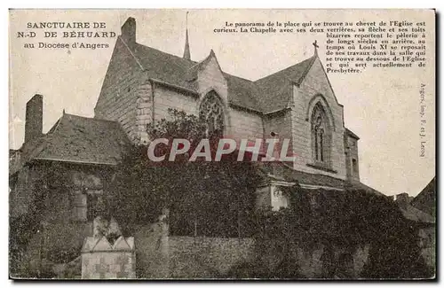 Cartes postales Sancutaire de ND de Behuard au diocese d4Angers