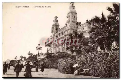 Monaco Monte CArlo Cartes postales Terrasse du casino