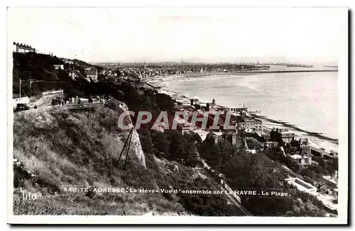 Saint Adresse Cartes postales La Heve Vue d&#39ensemble sur le Havre La plage