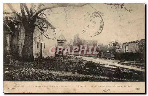 Cartes postales Un village entre Verdun et Metz