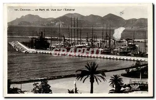 Cannes Cartes postales Le port et vue sur l&#39Esterel