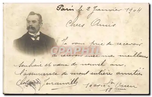 Cartes postales Homme CArte de Voeux 1904