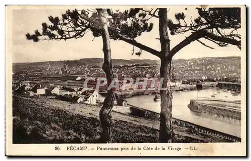 Fecamp Ansichtskarte AK Panorama pris de la cote de la vierge