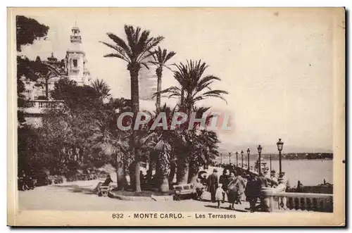 Monaco monte CArlo Cartes postales Les terrasses