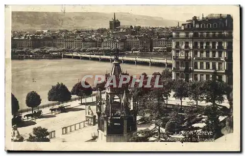 Suisse Geneve Cartes postales Monument Brunswick