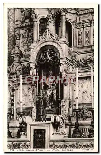 Saint Anne d'Auray Cartes postales L'autel privilegie