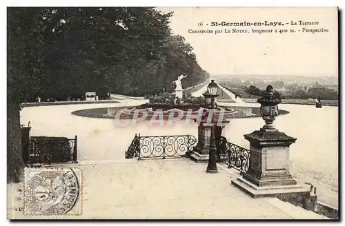 Saint Germain en Laye Cartes postales La terrasse Construite par Le Notre Perspective