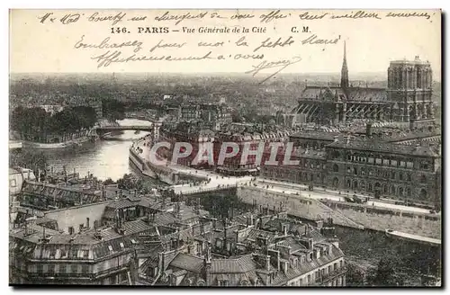 Paris Cartes postales Vue generale de la cite