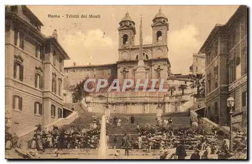 Italie Italia Roma Ansichtskarte AK TRinite dei Monti