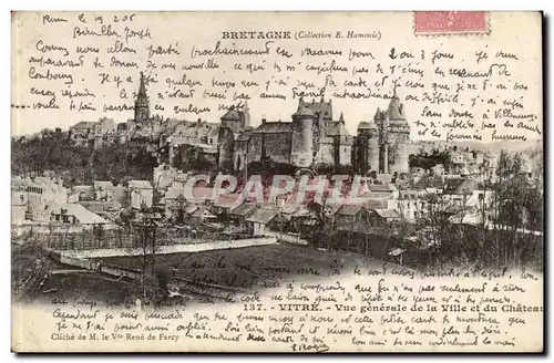 Vitre Cartes postales Vue generale de la ville et du chateau