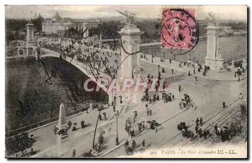 Paris Cartes postales Le pont Alexandre III