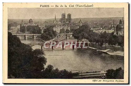 Paris Ansichtskarte AK Ile de la Cite (VErt Galant)