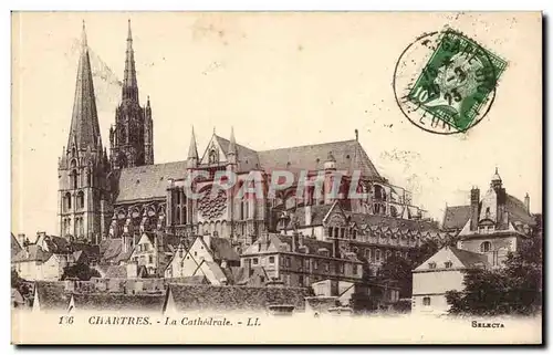 Chartres Cartes postales la cathedrale