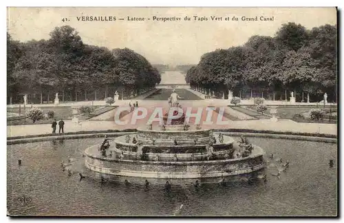 Versailles Ansichtskarte AK Latone perspective du tapis vert et du grand canal