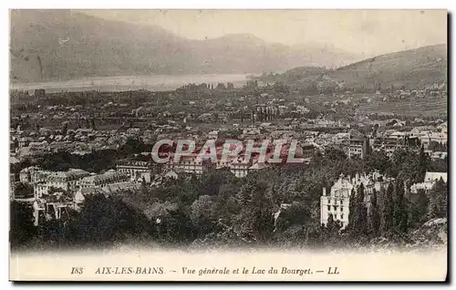 Aix les Bains Cartes postales Vue generale et la lac du Bourget