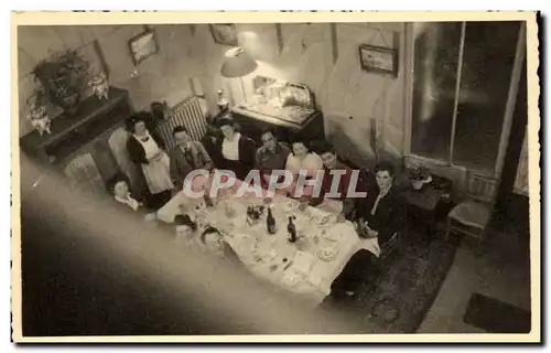 Repas de Noel chey Lenovan appre la guerre (oops) Carte photo