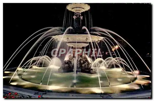 Suisse Geneve Cartes postales moderne La fontaine du jardin anglais illuminee