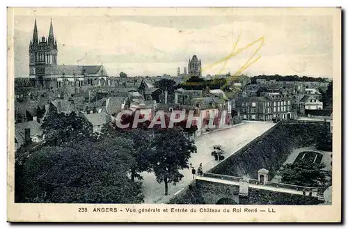 Angers Cartes postales Vue generale et entree du chaetau du Roi Rene